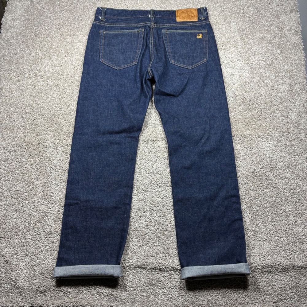 Simple & Raw x Cone Mills Limited Edition Indigo Raw Denim Jeans 36x32 Selvedge